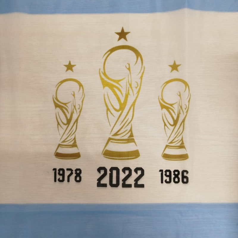 Bandera de la Selección Argentina 120 x 90 cm – Ideal para Alentar
